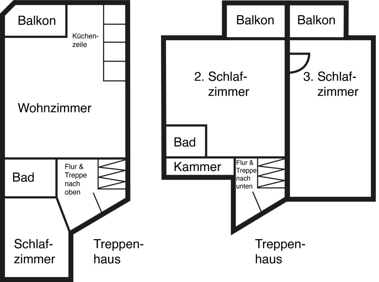 Grundriss 4-Raum für bis zu 8 Personen Grundriss 4-Raum für bis zu 8 Personen