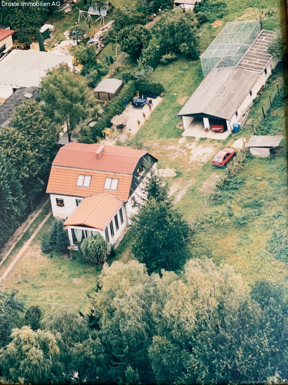 Luftbild vom Grundstück aus 1998 
